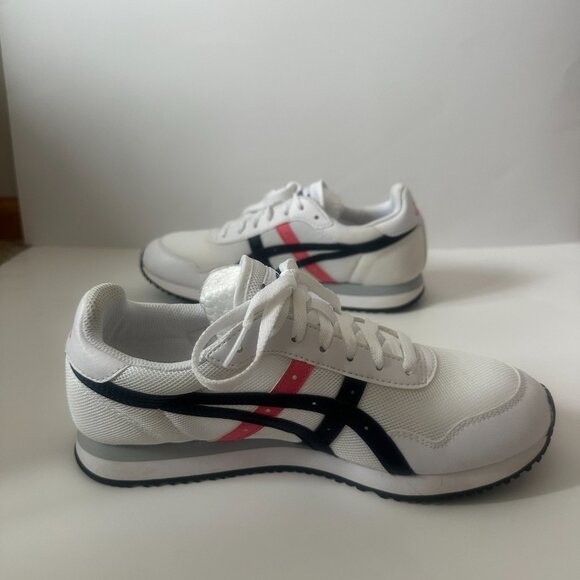Asics White Sneakers with Pink and Black Accents - Picture 5 of 12